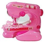 Maszyna do szycia różowa na baterie światło dźwięk