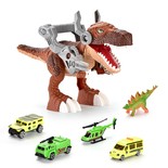Atakujący Dinozaur do chwytania aut + samochodziki