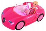 Auto z lalką kabriolet różowy Beauty