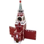 Drewniana Wieża Spasskaya Tower Puzzle 3D