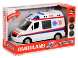 Karetka Ambulans z napędem ręcznym światło dźwięk