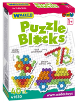 Klocki Puzzle Blocks 40 el. Wader 41630