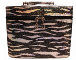Kuferek walizka z lusterkiem L zebra