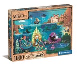 Puzzle 1000 Story Maps Mała Syrenka CLE 39664