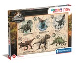 Puzzle 104 Super Color Jurassic World CLE 27179