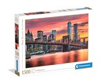 Puzzle 1500 HQ East River at dusk Clementoni