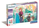 Puzzle 3 x 48 Super Color Disney Frozen CLE 25284