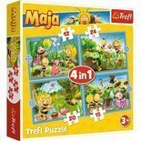 Puzzle 4w1 Przygody Pszczółki Mai Trefl 34356