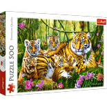 Puzzle 500 el. Rodzina Tygrysów Trefl 37350