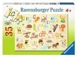 Puzzle Alfabet ze zwierzętami 35 el. Ravensburger