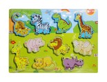 Puzzle drewniane Zwierzęta Safari 11el 