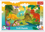 Puzzle ramkowe 15 el. Dinozaury Trefl