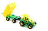 Traktor ciągnik z przyczepą zielony Polesie 35257