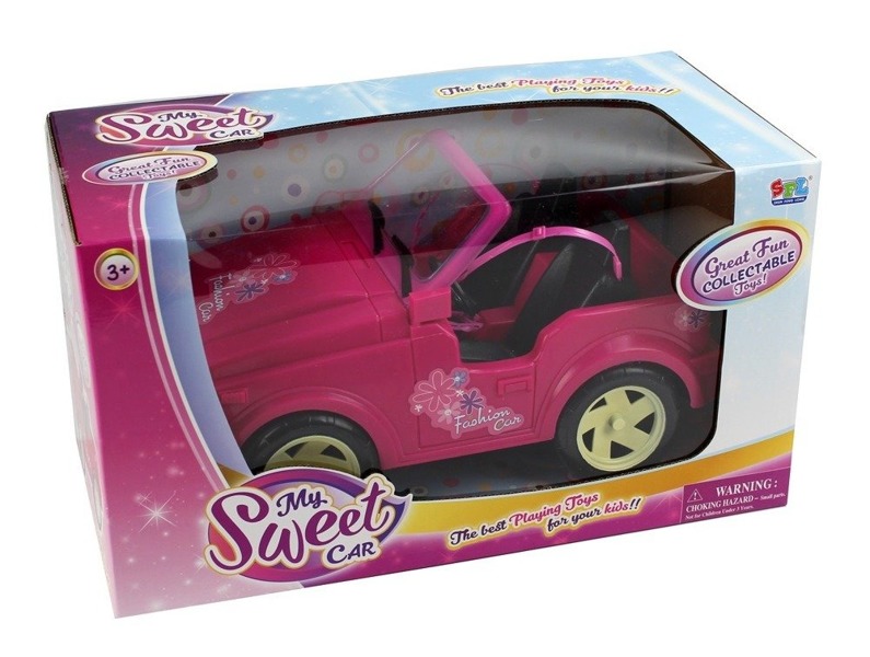 Auto jeep kabriolet różowy dla lalek G122528