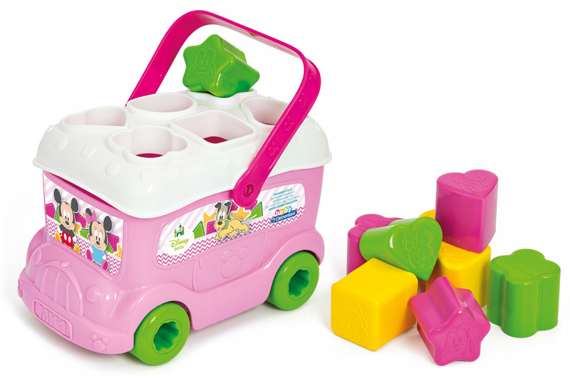 Autobus Baby Disney Minnie z klockami Clementoni