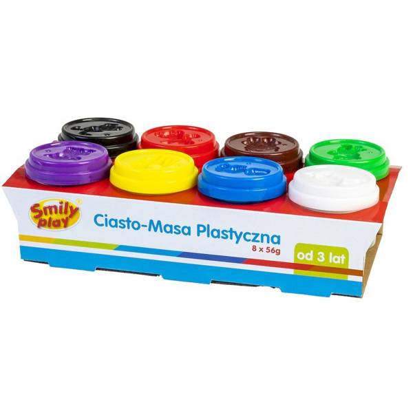 Ciasto-masa plastyczna 8 kolorów Smily Play 