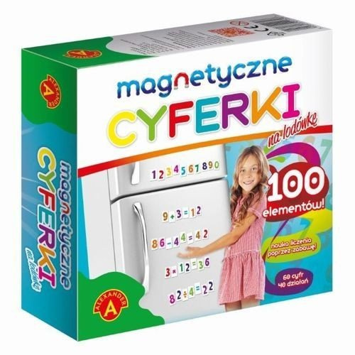 Cyferki magnetyczne na lodówkę 100 Alexander