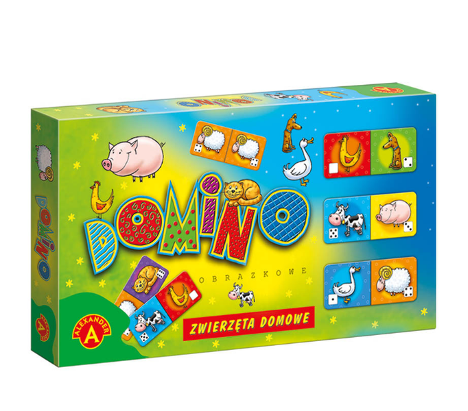 Domino obrazkowe Zwierzęta domowe Alexander