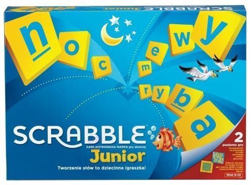 Gra Scrabble Junior  logiczna 2w1 Mattel 