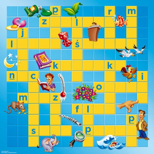 Gra Scrabble Junior  logiczna 2w1 Mattel 