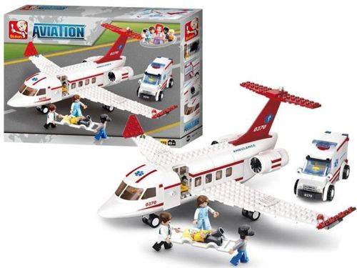 Klocki Sluban Samolot ratunkowy ambulans B0370