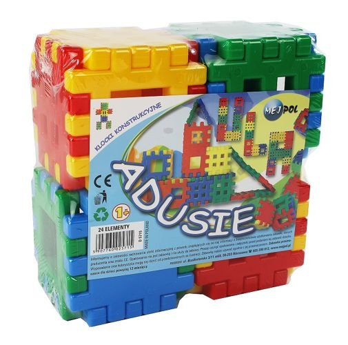 Klocki konstrukcyjne dmuchane Adusie 24 el. Wafle