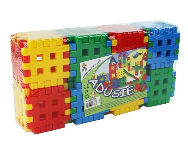Klocki konstrukcyjne dmuchane Adusie 48 el. Wafle