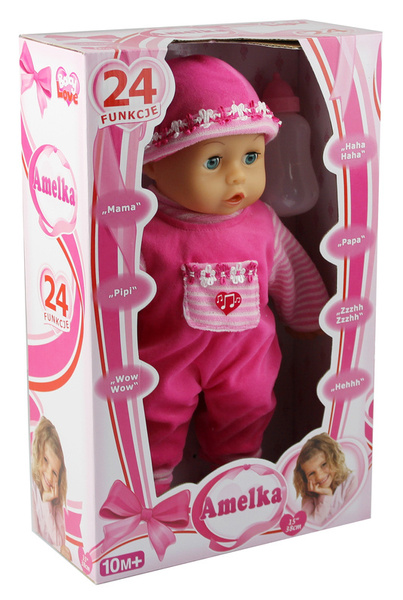 Lalka Bobas Amelka 38 cm 24 Funkcje