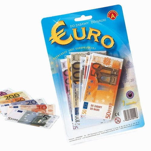 Pieniądze Euro do nauki i zabawy Alexander