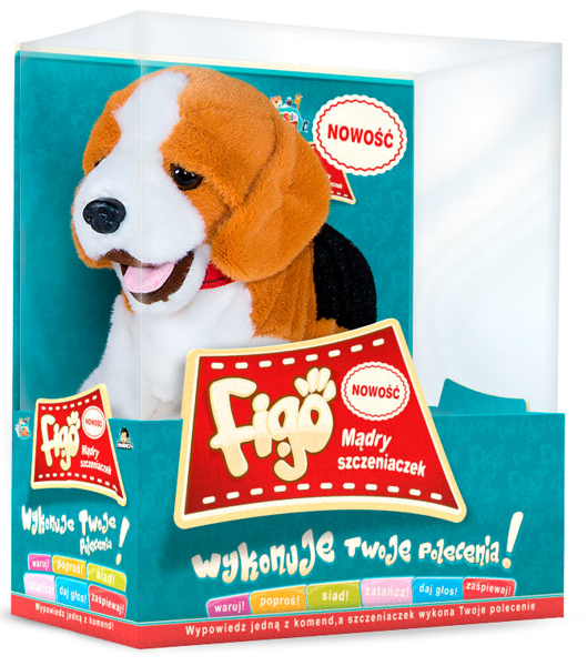 Pies Figo reagujący na komendy Interaktywny Beagle