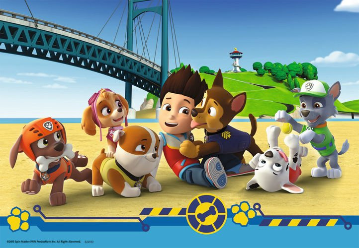Puzzle  Psi Patrol Rubble i przyjaciele 