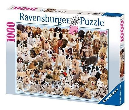 Puzzle Rodzina psów 1000 el. Ravensburger