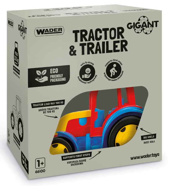 Traktor Gigant z przyczepą Wader 66100