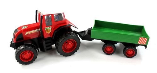 Traktor pojazd farmerski z przyczepą