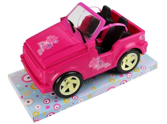 Auto jeep kabriolet różowy dla lalek G122528