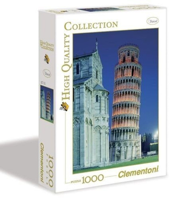 Puzzle 1000 HQ Krzywa Wieża w Pizie Clementoni