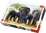 Puzzle 1000 el. Afrykańskie Słonie Trefl 10442