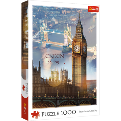 Puzzle 1000 el. Londyn o świcie Big Ben Trefl