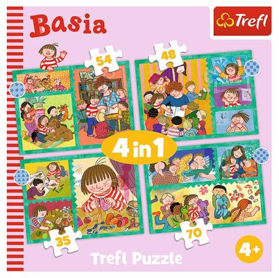 Puzzle 4w1 Przygody Basi Trefl