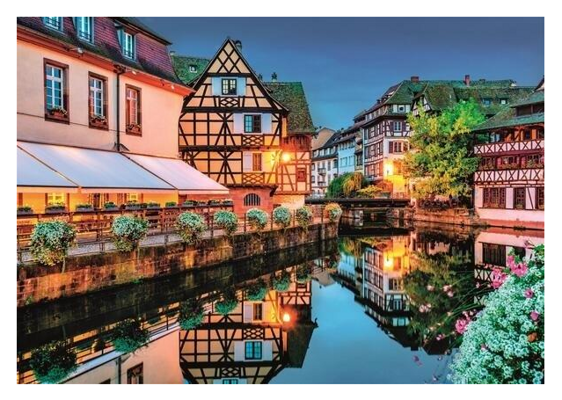 Puzzle 500 Compact Strasbourg Old Town Clementoni