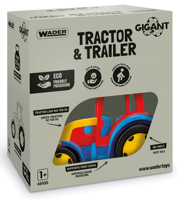 Traktor Gigant z przyczepą Wader 66100