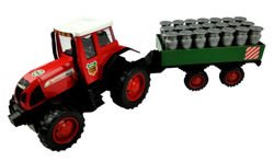 Traktor pojazd farmerski z przyczepą