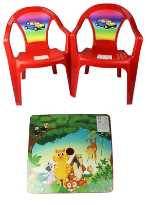 Zestaw stolik i 2 krzesełka dla dzieci kolory